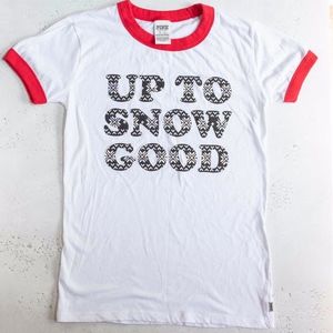 PINK Victoria's Secret White T Shirt - XS